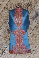 Sky Blue Aari Embroidered Kashmiri Long Coat