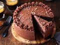 Square Round Rectangular Brown chocolate cake