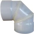PVC Fabricated Miter Bend Pipe With FRP
