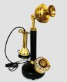 Black Iron Polished candlestick brass Telephones