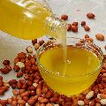 Yellow Liquid cold pressed groundnut oil