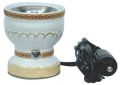 White car ceramic incense burner