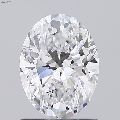 0.53 Oval Brilliant E SI2 HPHT Polish Diamond