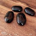 Gemstone Natural Stones Round Owel shapes black obsidian agate stone