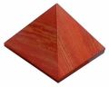 Red jasfar agate pyramid