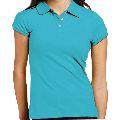 Cotton Available in many different colors Half Sleeve Ladies Polo tshirt