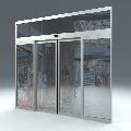 Glass Rectangular Transparent Polished Automatic Sliding Door