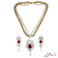 Diamond Pendant Set with Ruby for Women's