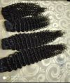 Human Hair 100 gram each bundle black indian deep wave hair