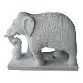 Grey Carved Sandstone Animal Statue
