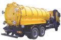 Yellow Sewage Suction Truck
