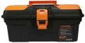 Orange And Black Square plastic tool box