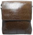 Brown Leather Mens Aerotech Sling Bags