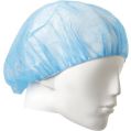 Plastic Non Woven Round Blue medical bouffant cap