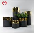 Ceramic Matte Grey Flower Pot