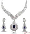 Diamond Necklace Set Changeable Stone Set with 20% Discount Buy early