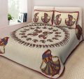 Dot Printed Cotton Double Bedsheet