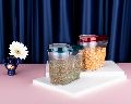 Plastic Easy Flow Storage Jar &amp;amp; Container Transparent Cereal Dispenser Free Flow Storage Jar