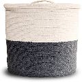 Handmade Collapsible Cotton Crochet Basket