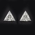 2.12 CT+,Triangle Moissanite, White,G-H Colour,9.00 MM+,Gift for wife