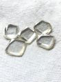 5 pieces polki diamond 8mm to 9mm white moissanite flat back rose cut,moissanite 1carat per ( pcs)