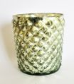 Hammered Glass Candle Votive