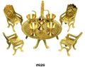 100-200 gm Golden brass chair table showpiece