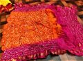 Bandhani Cotton Multicolor Printed cotton bandhej sarees