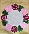 Cotton Round Multi Color fancy beaded placemats