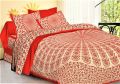 Cotton Multicolor Printed jaipuri jaal print bed sheets