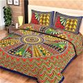 Cotton Multicolor Printed jaipuri mandala print bed sheets