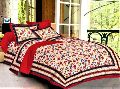Cotton Multicolor Printed jaipuri print double bed sheets