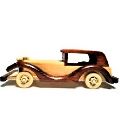 Brown Polished wooden handmade car