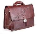 Brown Plain designer leather executive bags