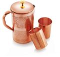 Copper 2 Pcs Jug and Glass Set