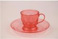 Transparent Multicolored Milestone plastics tea cup