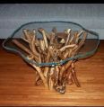 Wooden Glass Top Table