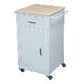 Steel Rectangular Grey Polished Hospital Bedside Table