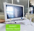 Metal White Plain hospital monitor stand