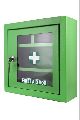Rectangular Green Polished Mild Steel metal first aid box