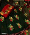 Multicolor Embroidered CHANDERI COTTON saree