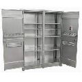 Polished Double Door Swing stainless steel storage cabinets