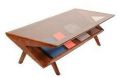 Glass Iron Rectangular Square Grey Red Plain As shown in pictures center table