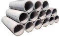 Round Grey Cement Pipes