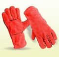 Plain Leather Safety Gloves