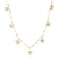 Gold 7 Star Diamond Necklace