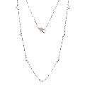 Sterling Silver Diamond Collect Chain Necklace
