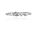 sterling silver diamond love palm bangle