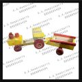 Polished A.A HANDICRAFTS tractor trolley type wooden toy
