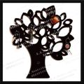 Black A.A HANDICRAFTS tree shaped wooden key holders